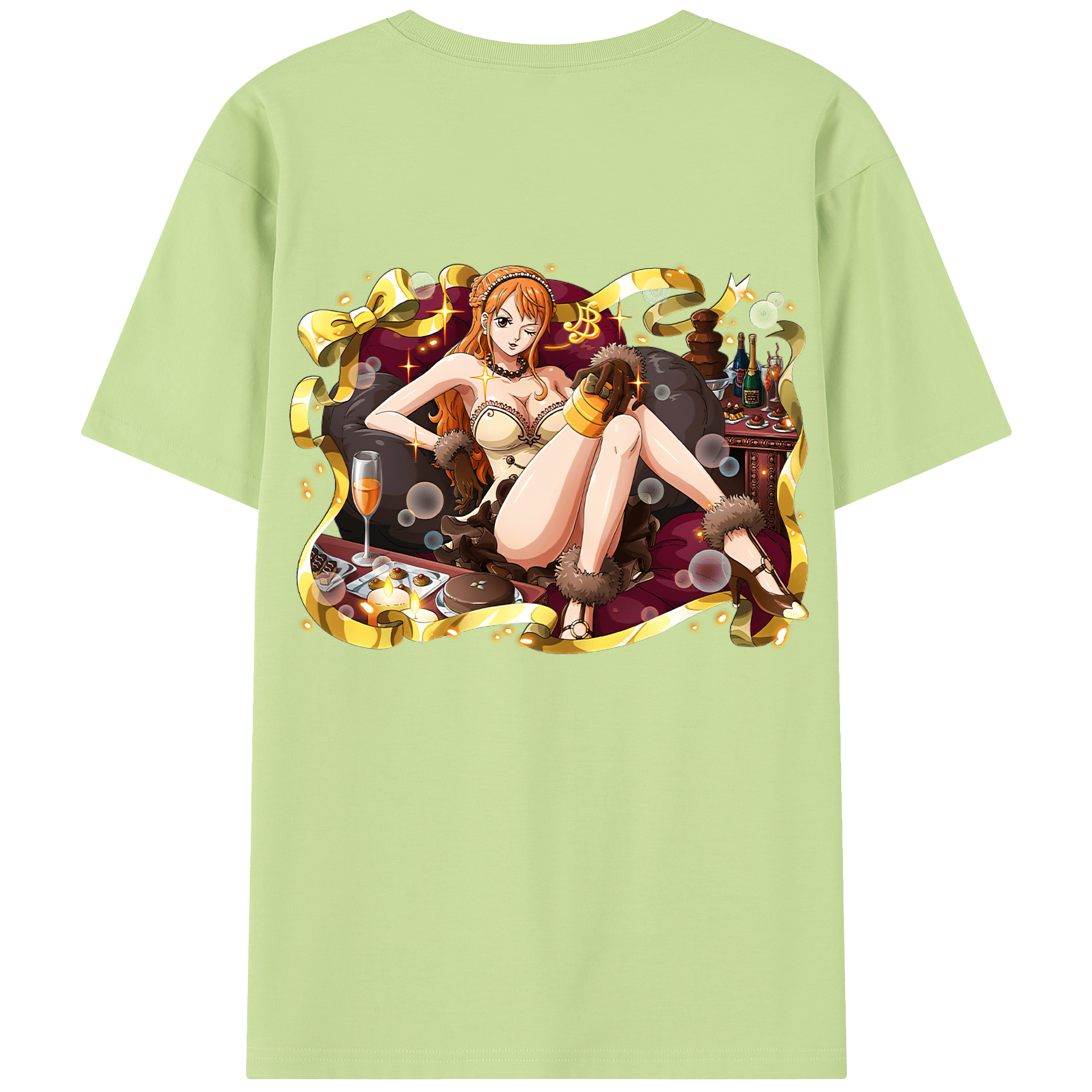 ワンピース ナミ ONE PIECE Nami 綿100％半袖Tシャツ（背面プリント）